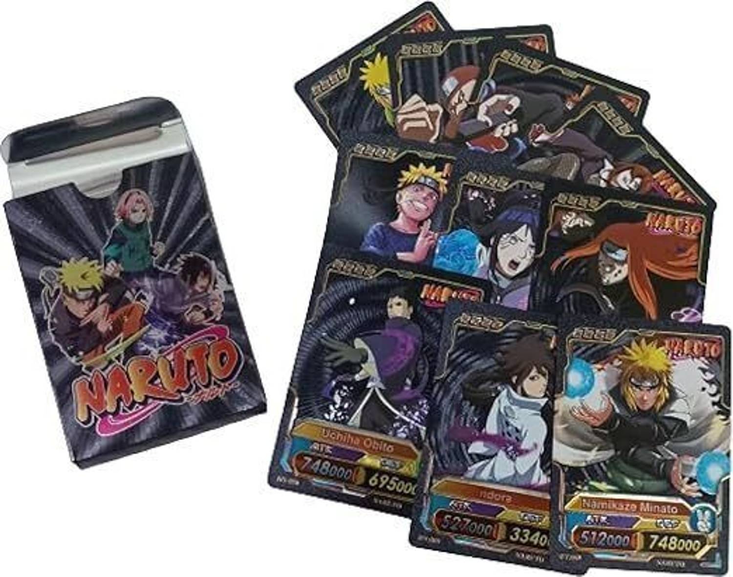 kartkaro Naruto Black Edition – 55 Cards Set - Naruto Black