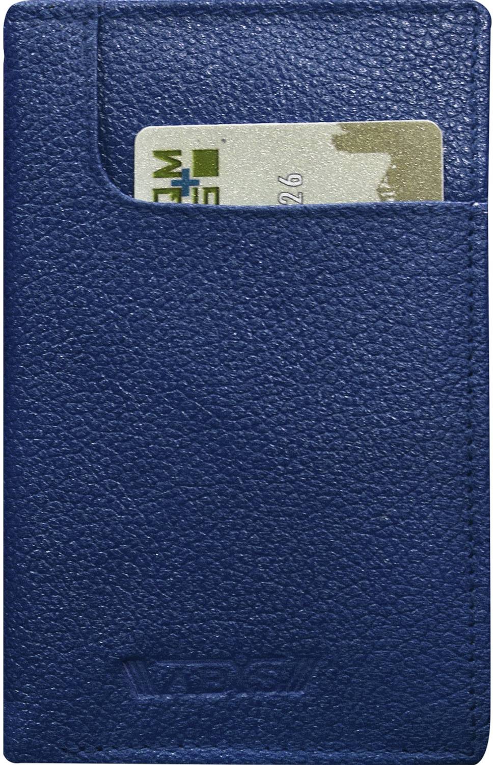 ABYS Men & Women Casual, Travel, Formal, Evening/Party, Ethnic, Trendy Blue Genuine Leather Card Holder