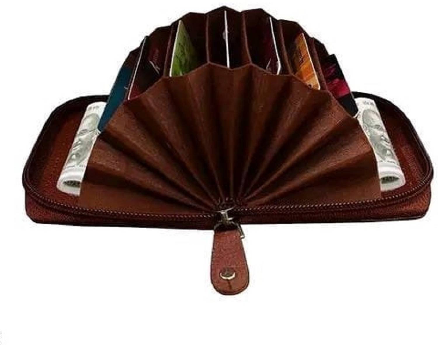 watchstar Brown Leather Card Holder - Image 2
