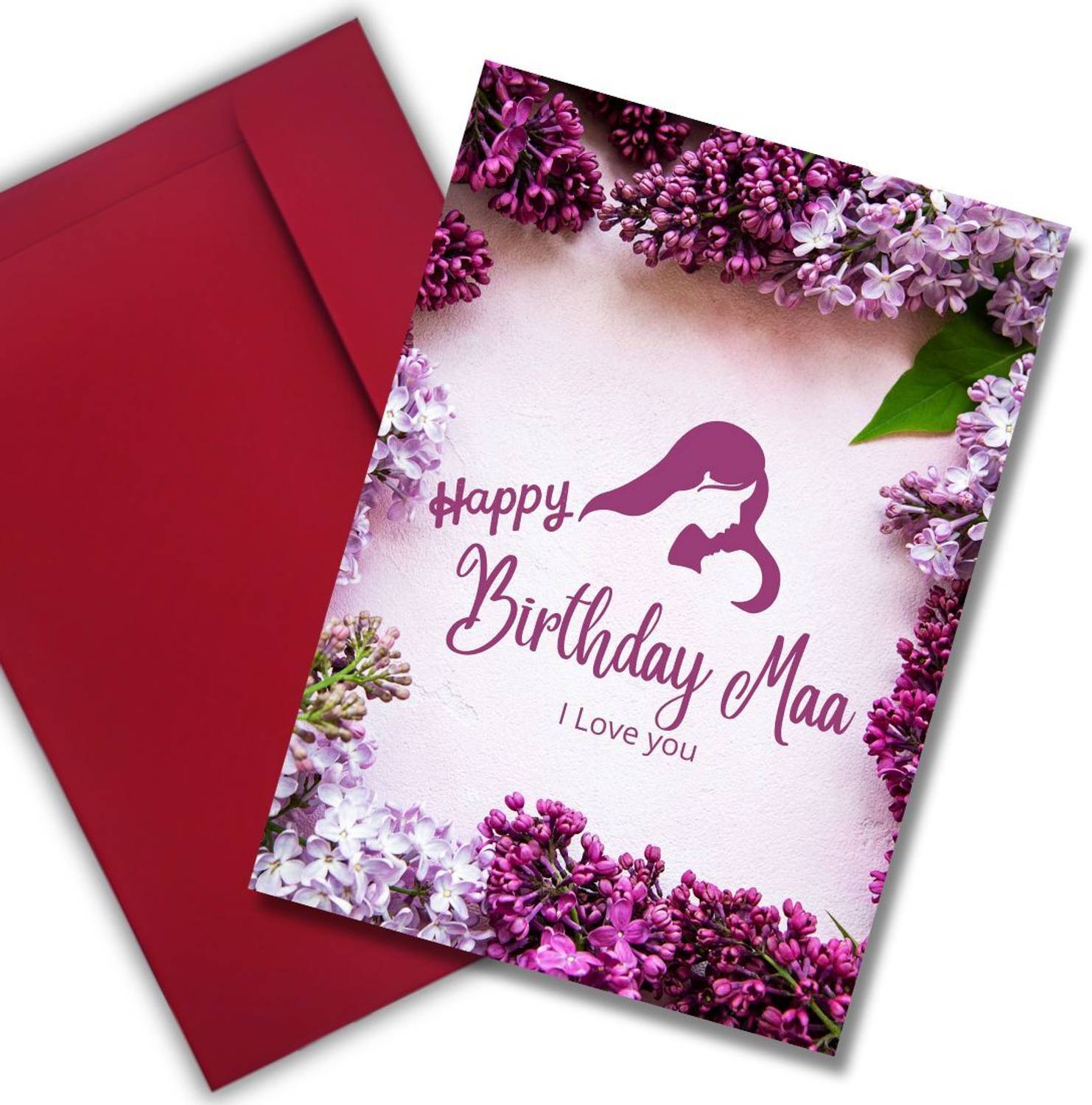 AanyaCentric Mother Maa Mom Birthday 5.8x8.3inches Printed Greeting Card