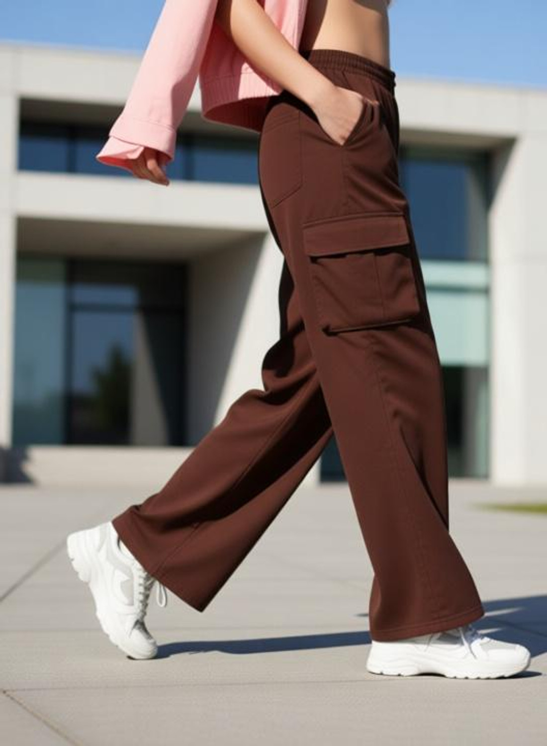 Image of Micus Women Cotton Blend Cargos