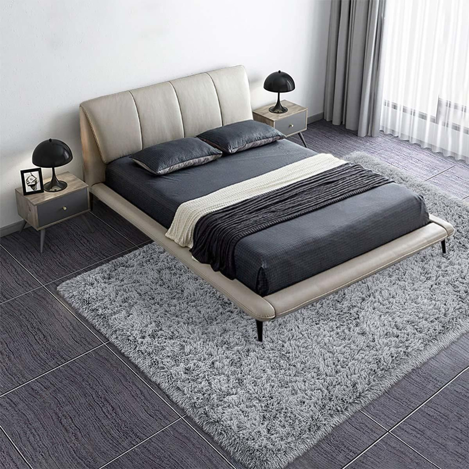 Image of saifrugs 4 ft X 2 ft Polyester Carpet