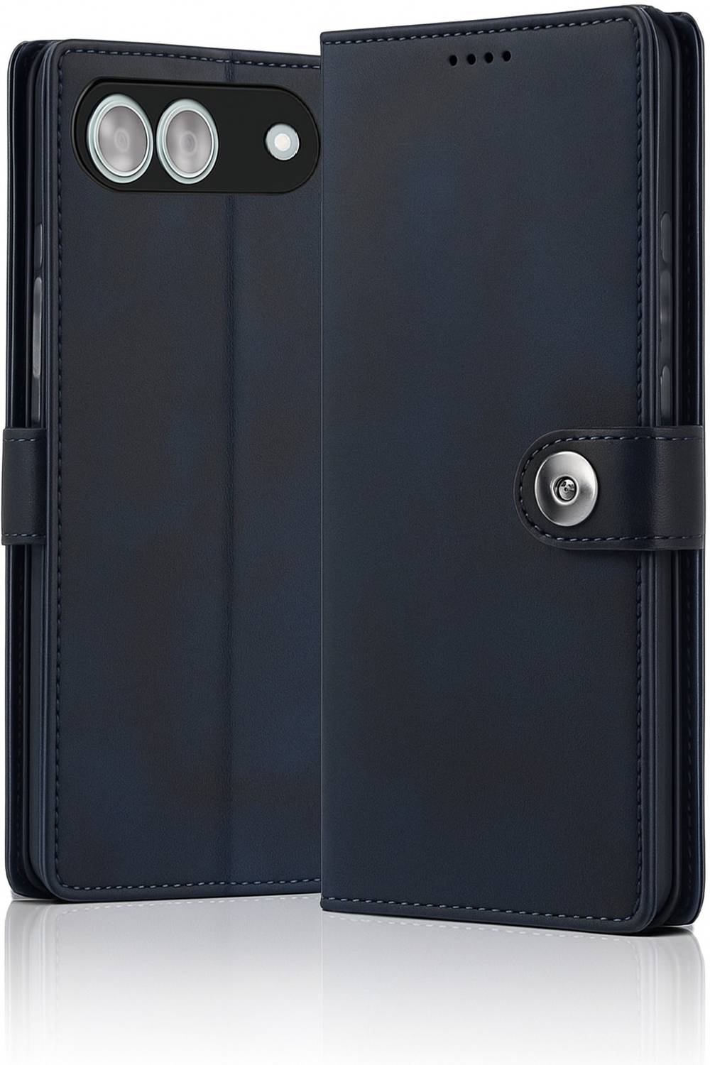 BINTAGE Flip Cover for Tecno Spark Go 2025 5G | Vegan Leather Finish | Magnetic | Wallet Case