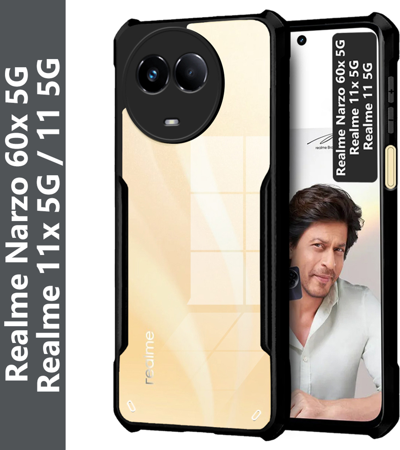 Image of Cover Bazaar Realme 11 5G, Realme 11x 5G, Realme Narzo 60x 5G Plastic Back Cover