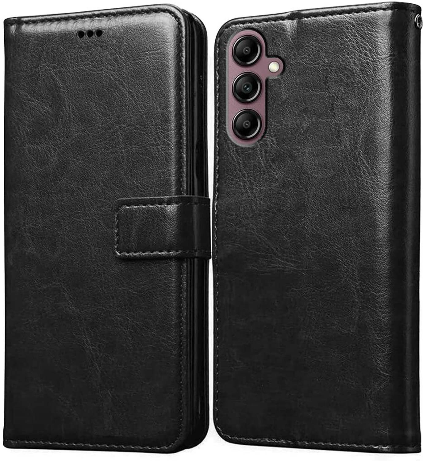 BINTAGE Flip Cover for Samsung Galaxy A17 5G | Vegan Leather Finish | Magnetic | Kickstand Wallet Case