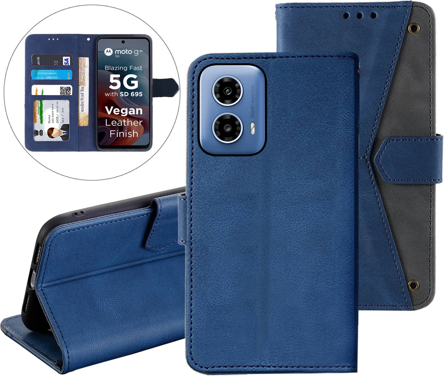 Autofocus Back Cover for Motorola G34 5G, Motorola G45 5G