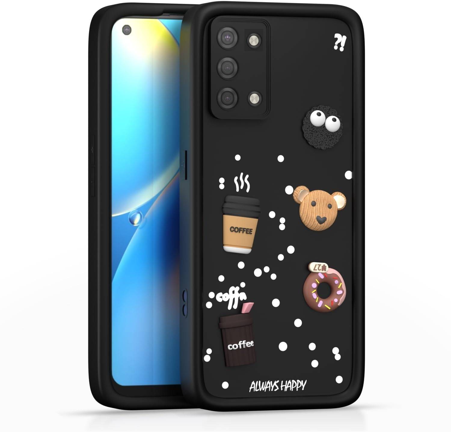 sll mart Back Cover for Oppo A52 Black - Image 1