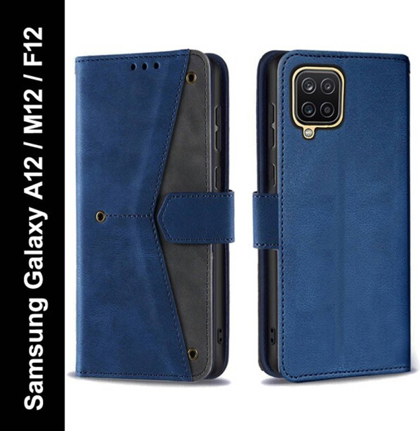 Aarnov Flip Cover for SAMSUNG Galaxy A12,SM-A127FZKNINS