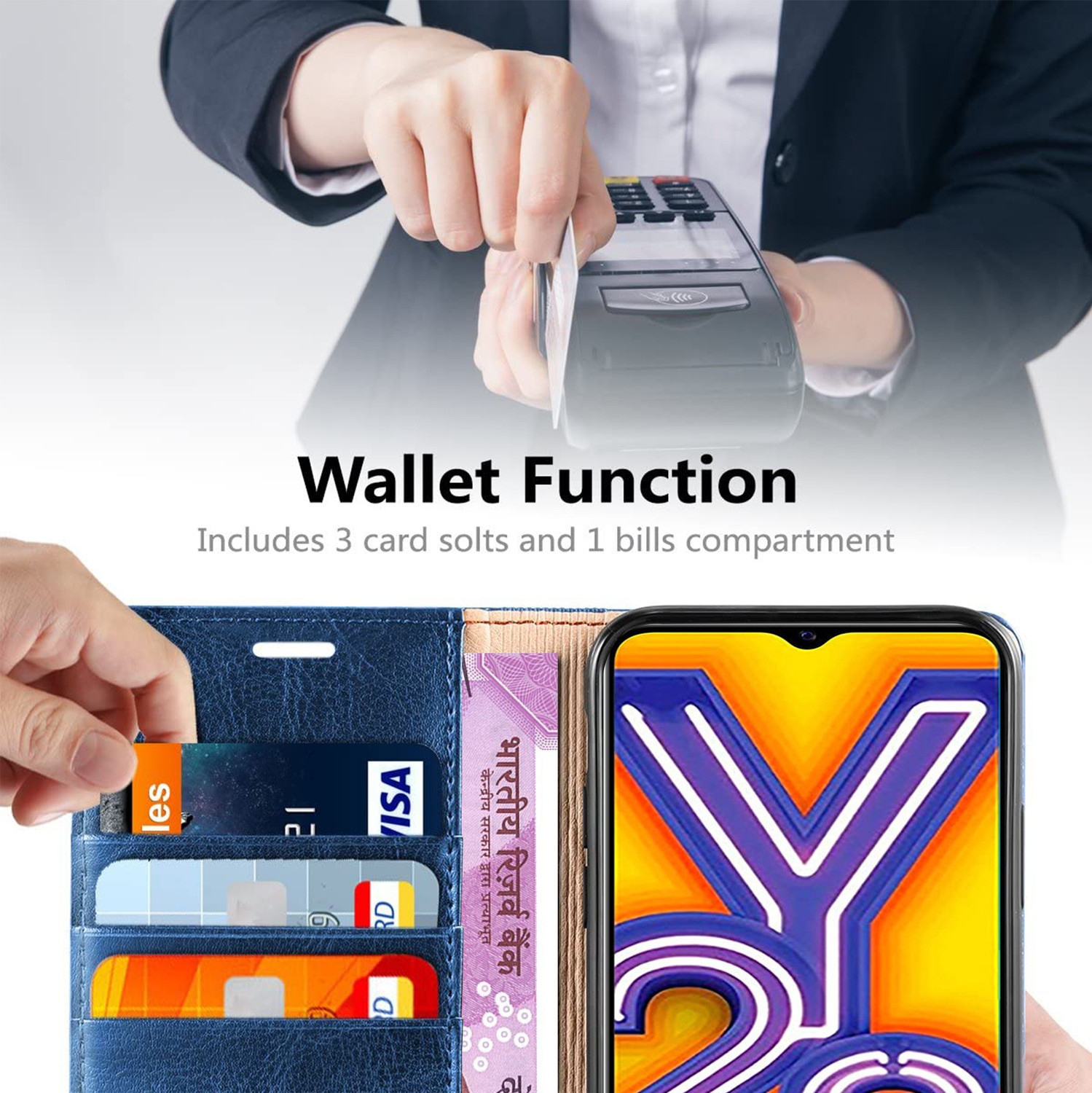 Image of Innovex Back Cover for Vivo Y20G