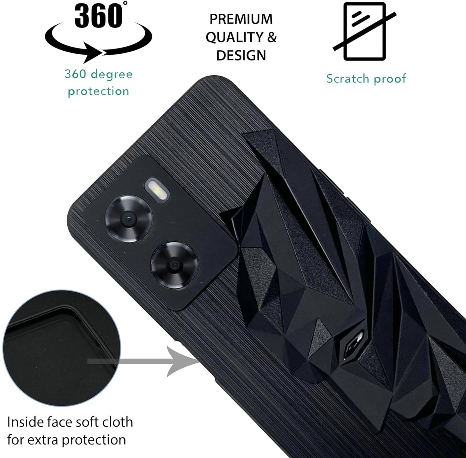 Image of PrintCzar Back Cover for Oppo A57