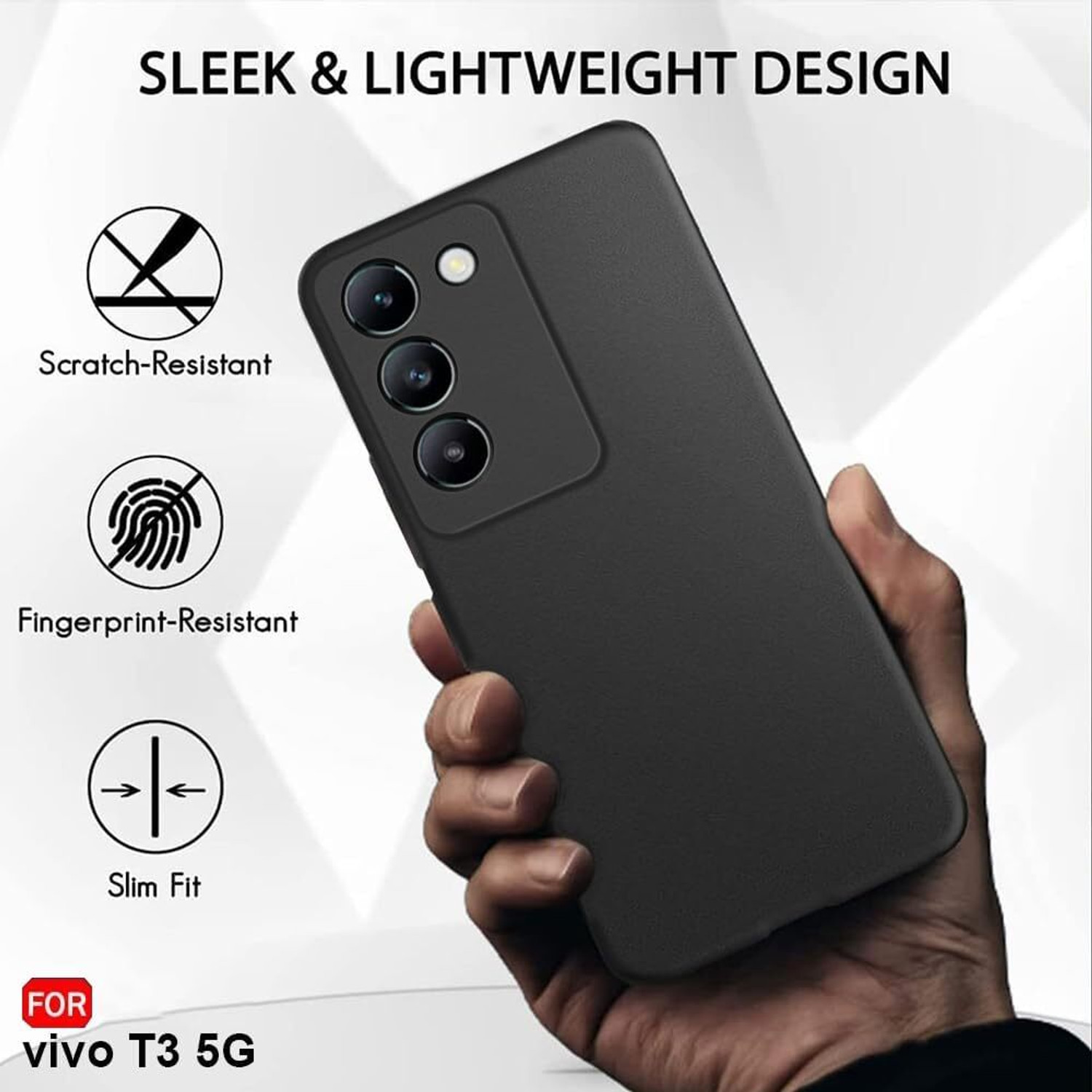 Image of JGVAN Back Cover for vivo T3 5G