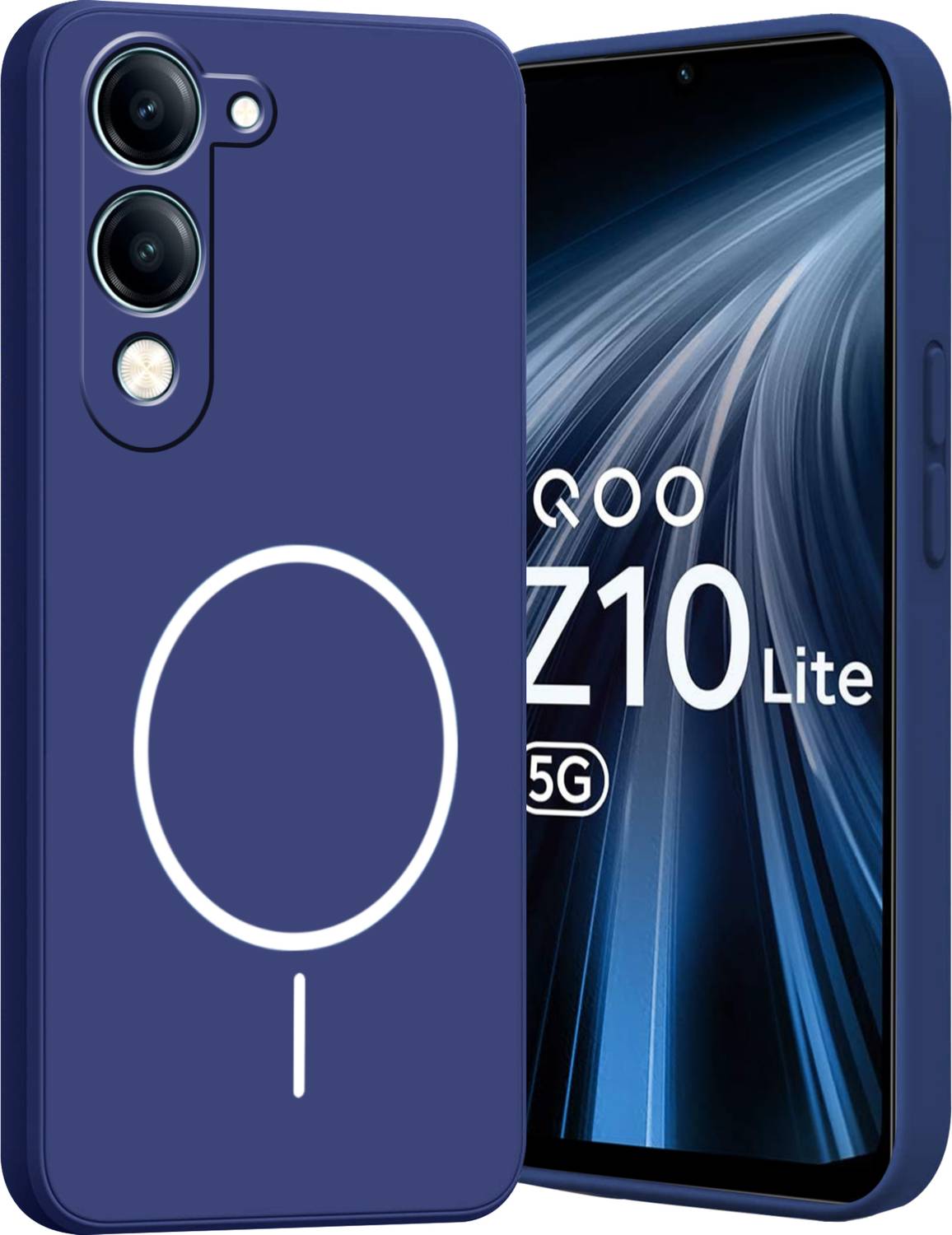 Ascensify Back Cover for iQoo Z10 Lite 5G Soft Silicone Shockproof, Flexible, Slim & Protective Case