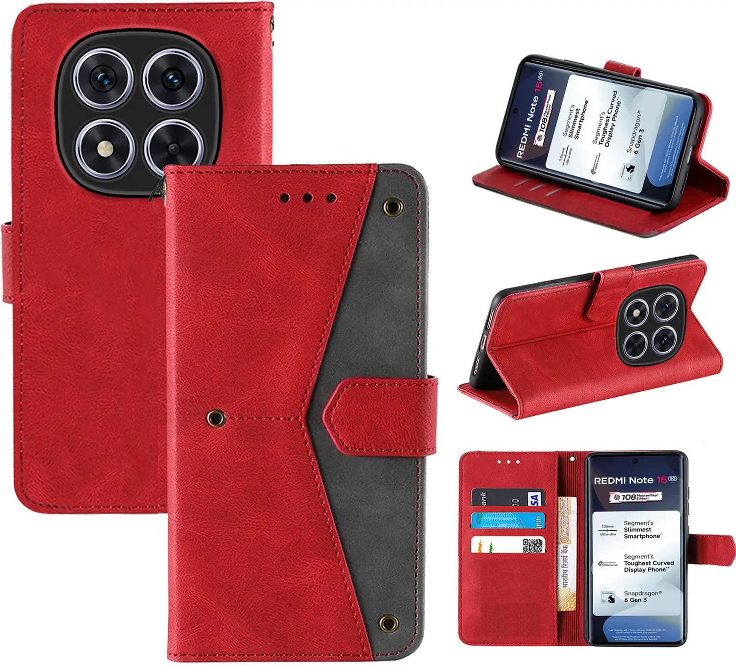 Aaghosh Flip Cover for Redmi Note 15 5G