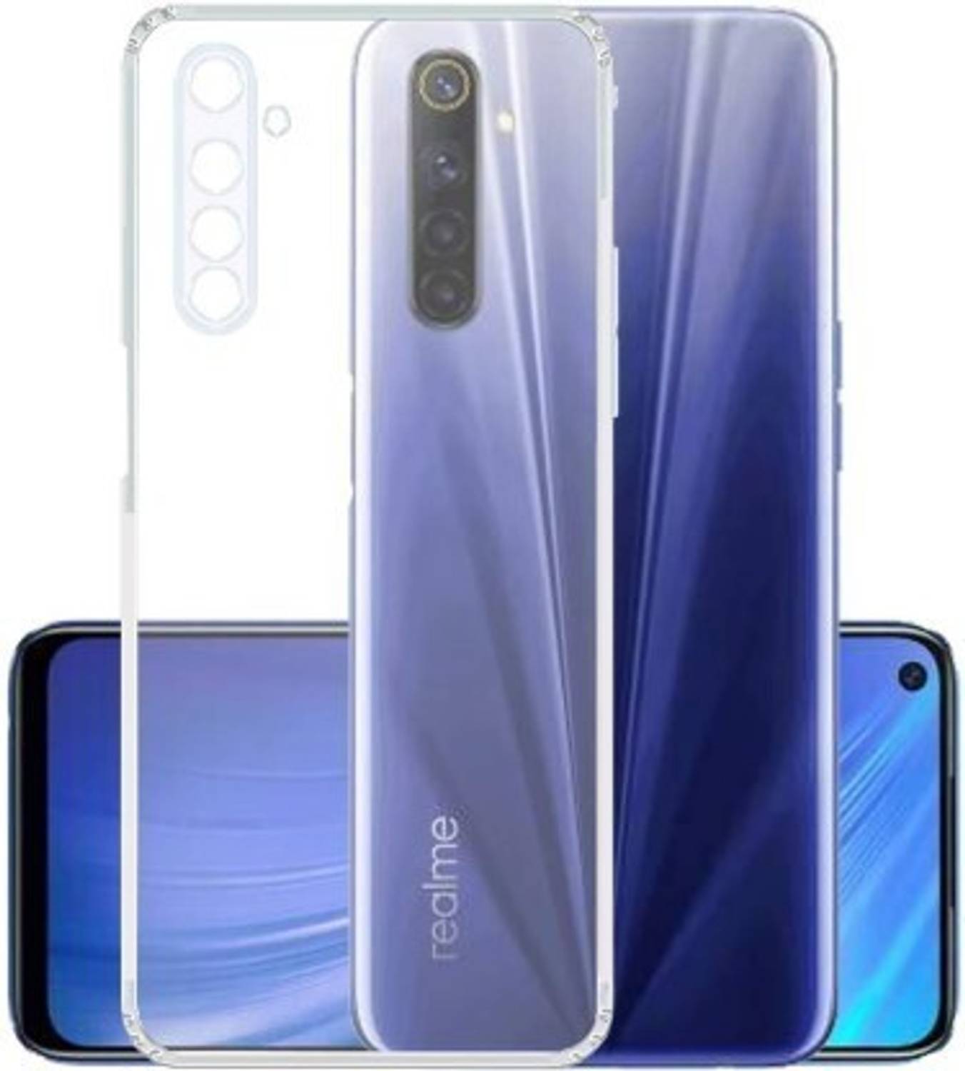 Aarov Back Cover for Realme 6i, Designer Plain Back Cover