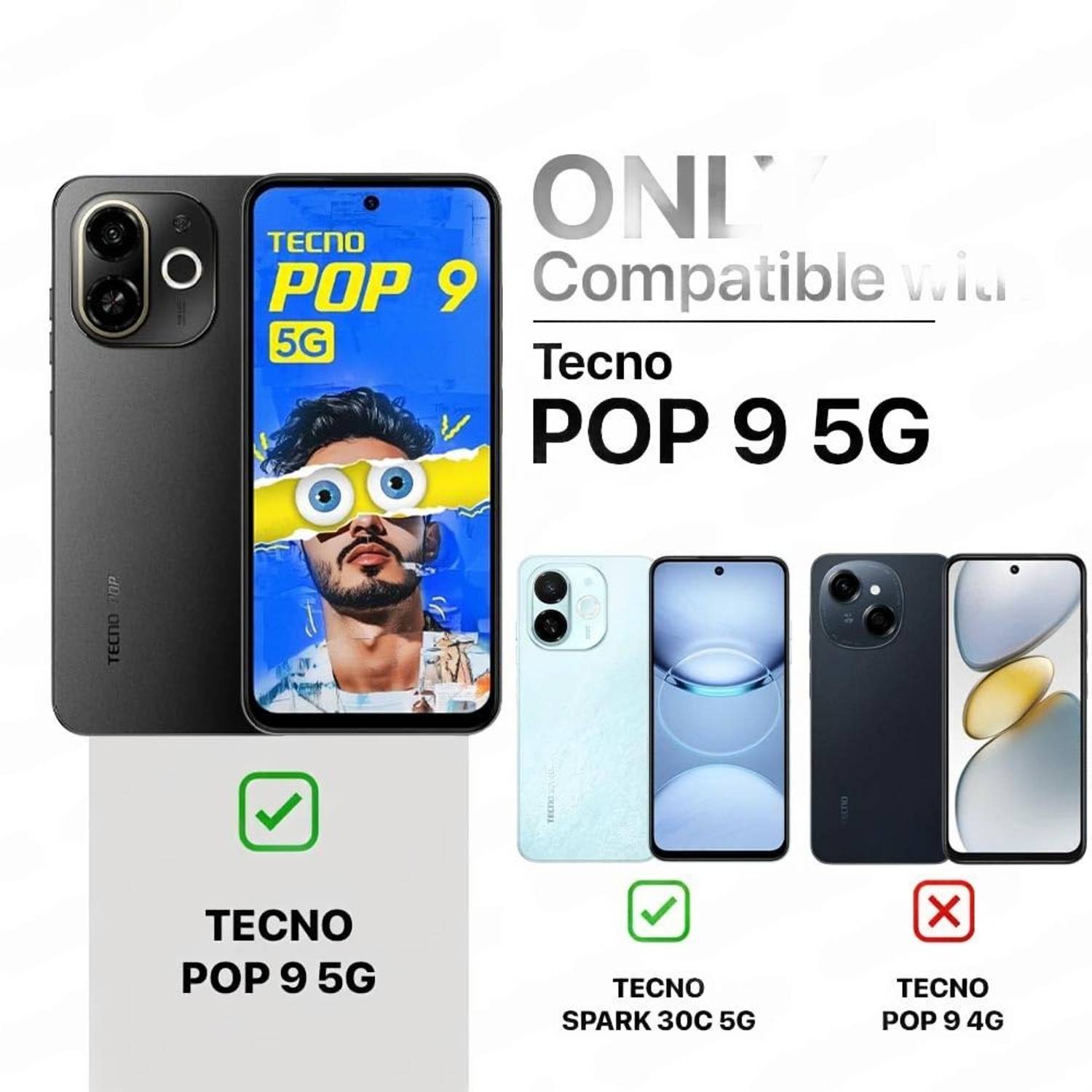 COVERBLACK Back Cover for Tecno Spark 30C 5G - Image 3