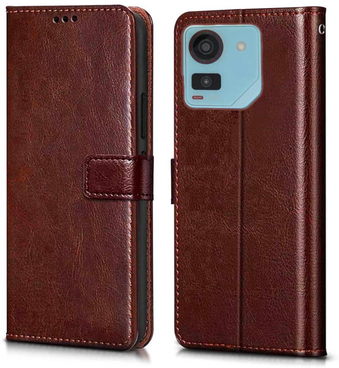 BINTAGE Flip Cover for Ai+ Pulse | Vegan Leather Finish | Magnetic | Kickstand Wallet Case