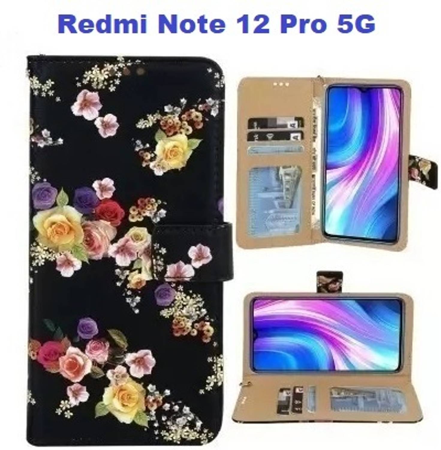 Aarov Flip Cover for Redmi Note 12 Pro 5G