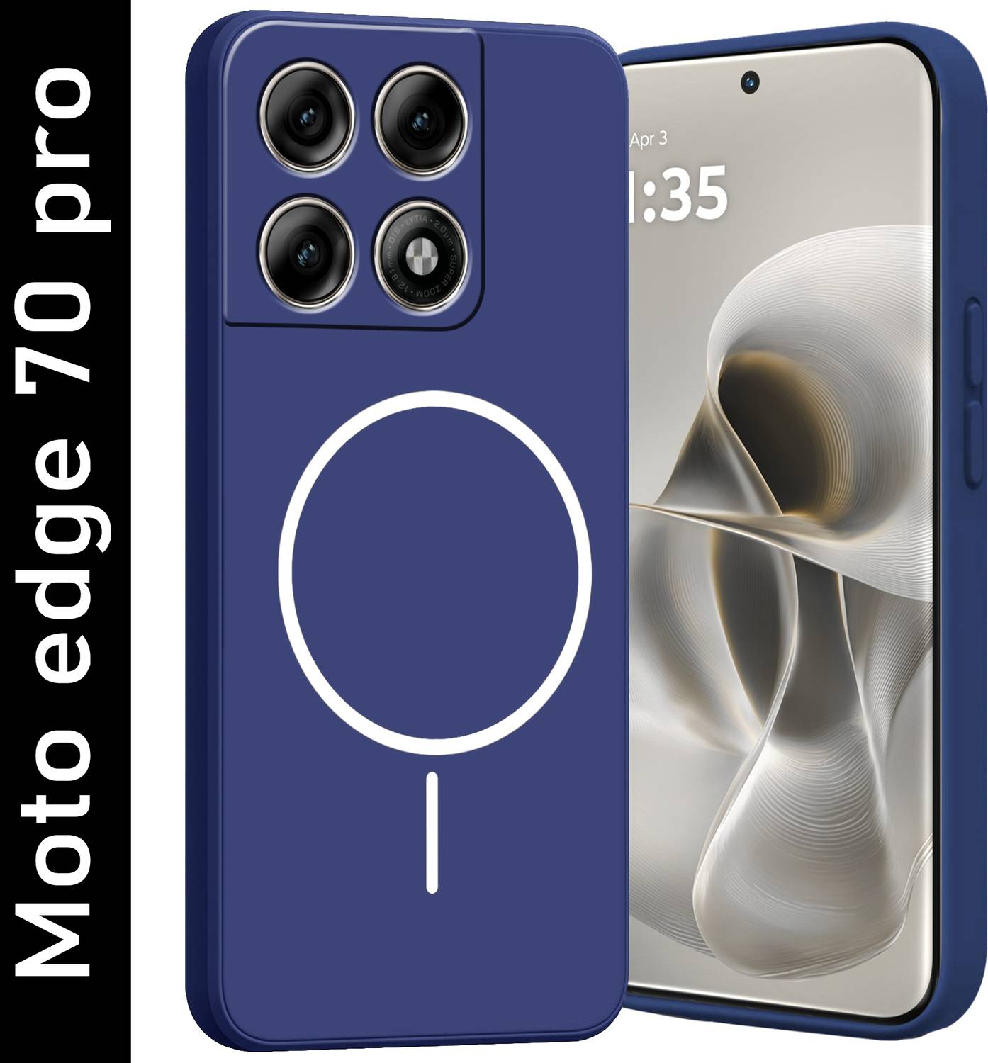 Ascensify Back Cover for MOTOROLA edge 70 pro Soft Silicone, Flexible, Slim Case with Printed Ring Design