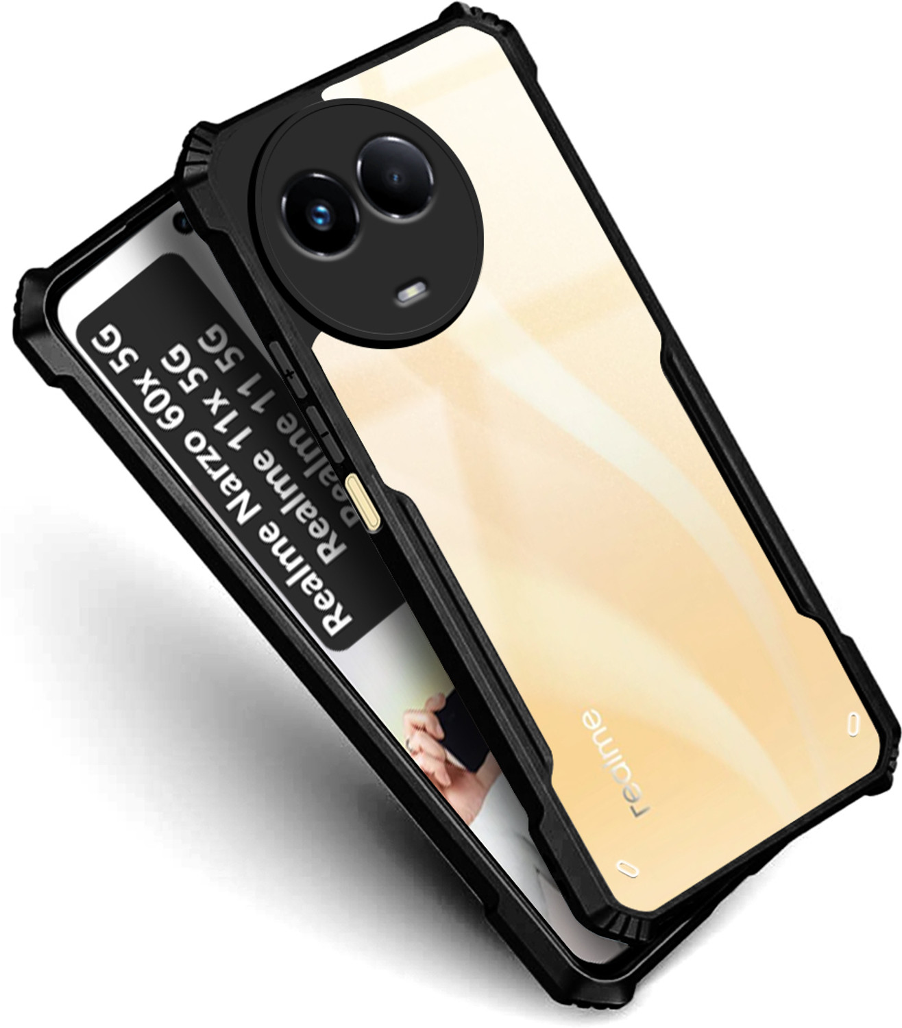 Image of Cover Bazaar Realme 11 5G, Realme 11x 5G, Realme Narzo 60x 5G Plastic Back Cover