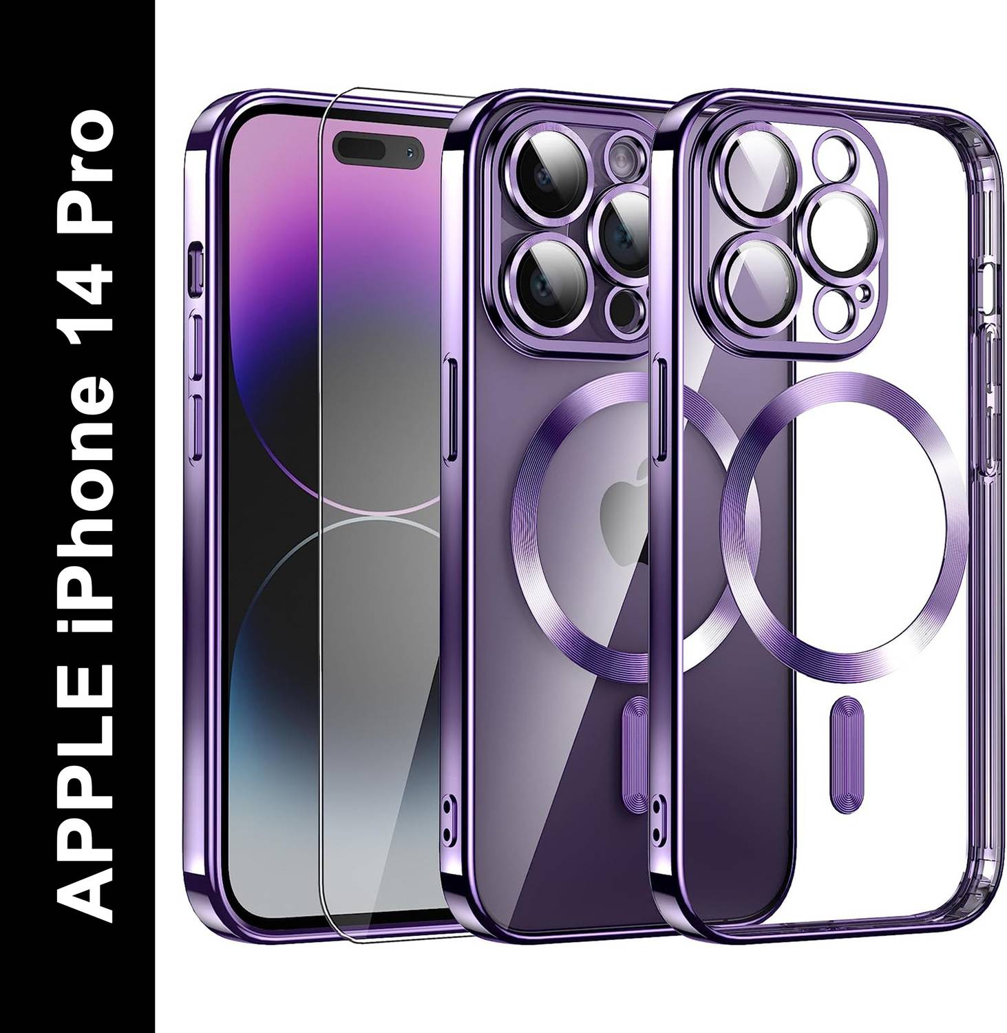 Caseex Back Cover for APPLE iPhone 14 Pro, CASEEX Magnetic Back