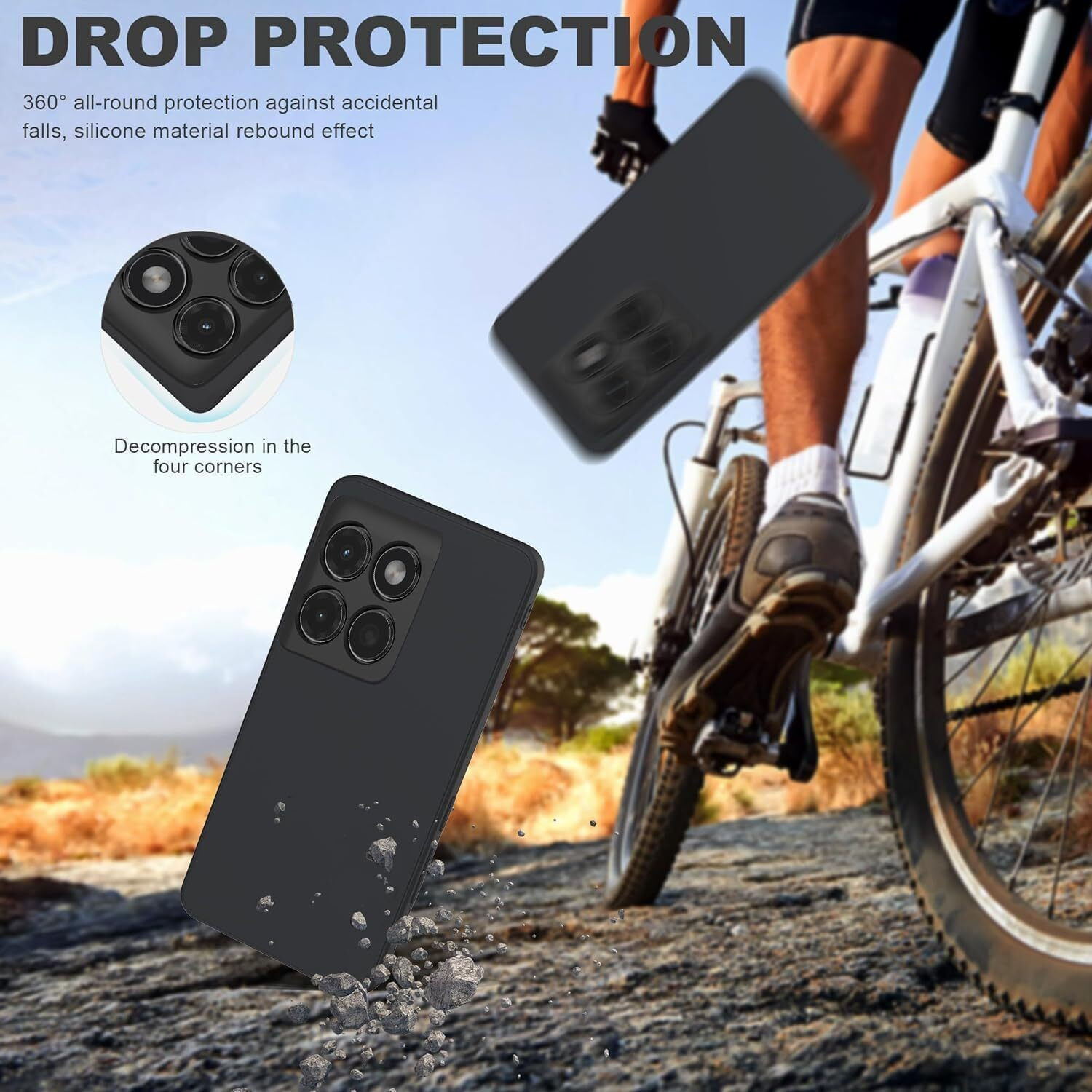 Image of COVERLINE Back Cover for Motorola Moto Edge 60 Fusion 5G Silicon Protective Case