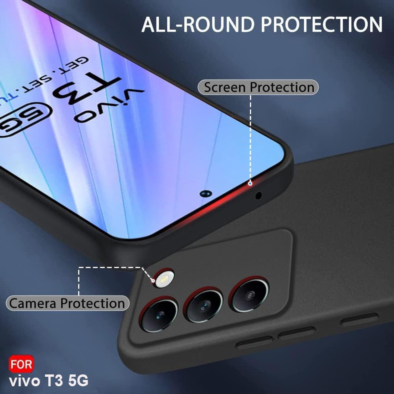 Image of JGVAN Back Cover for vivo T3 5G