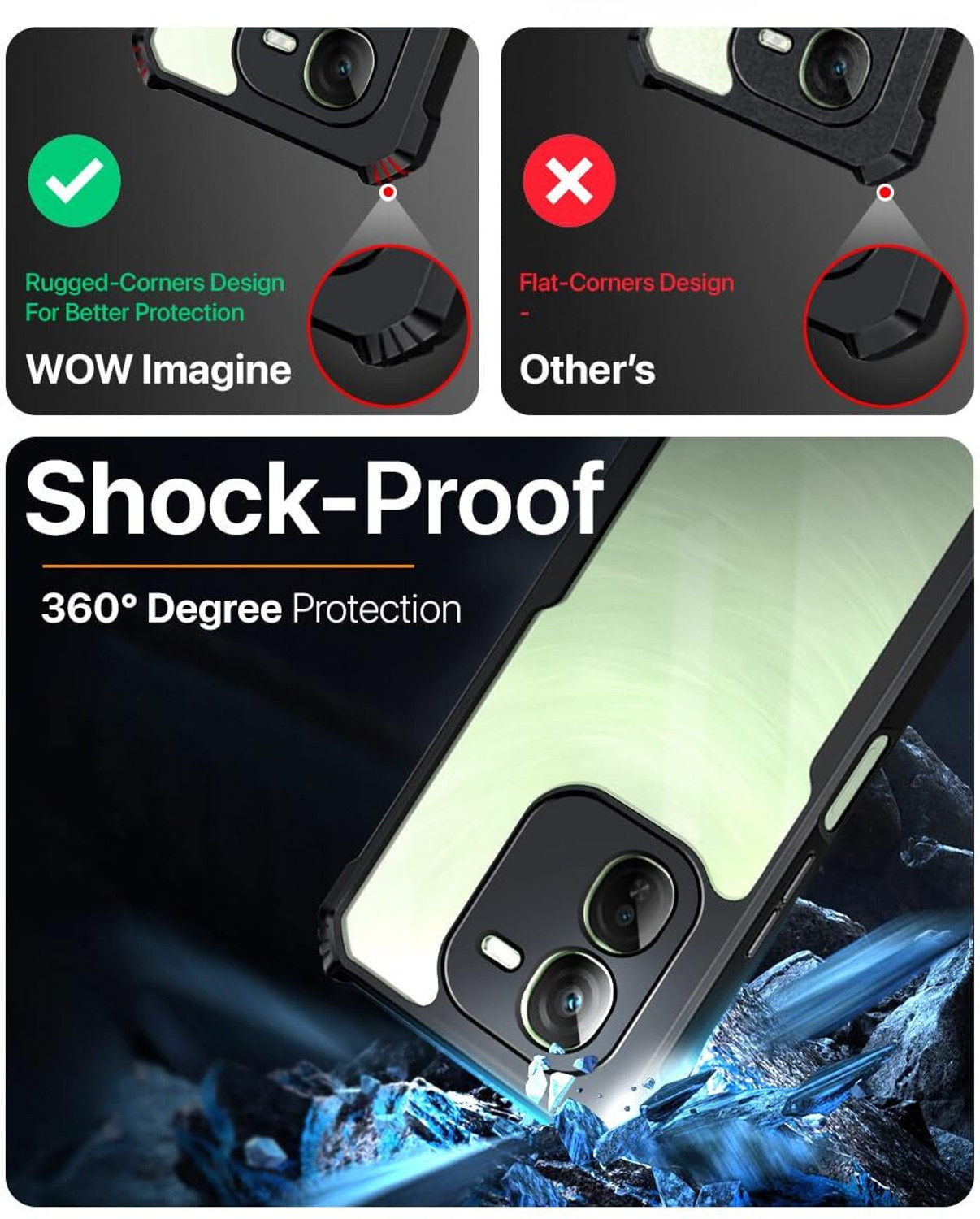 Image of techaspire Back Cover for Iqoo Z9X 5G Back Cover
