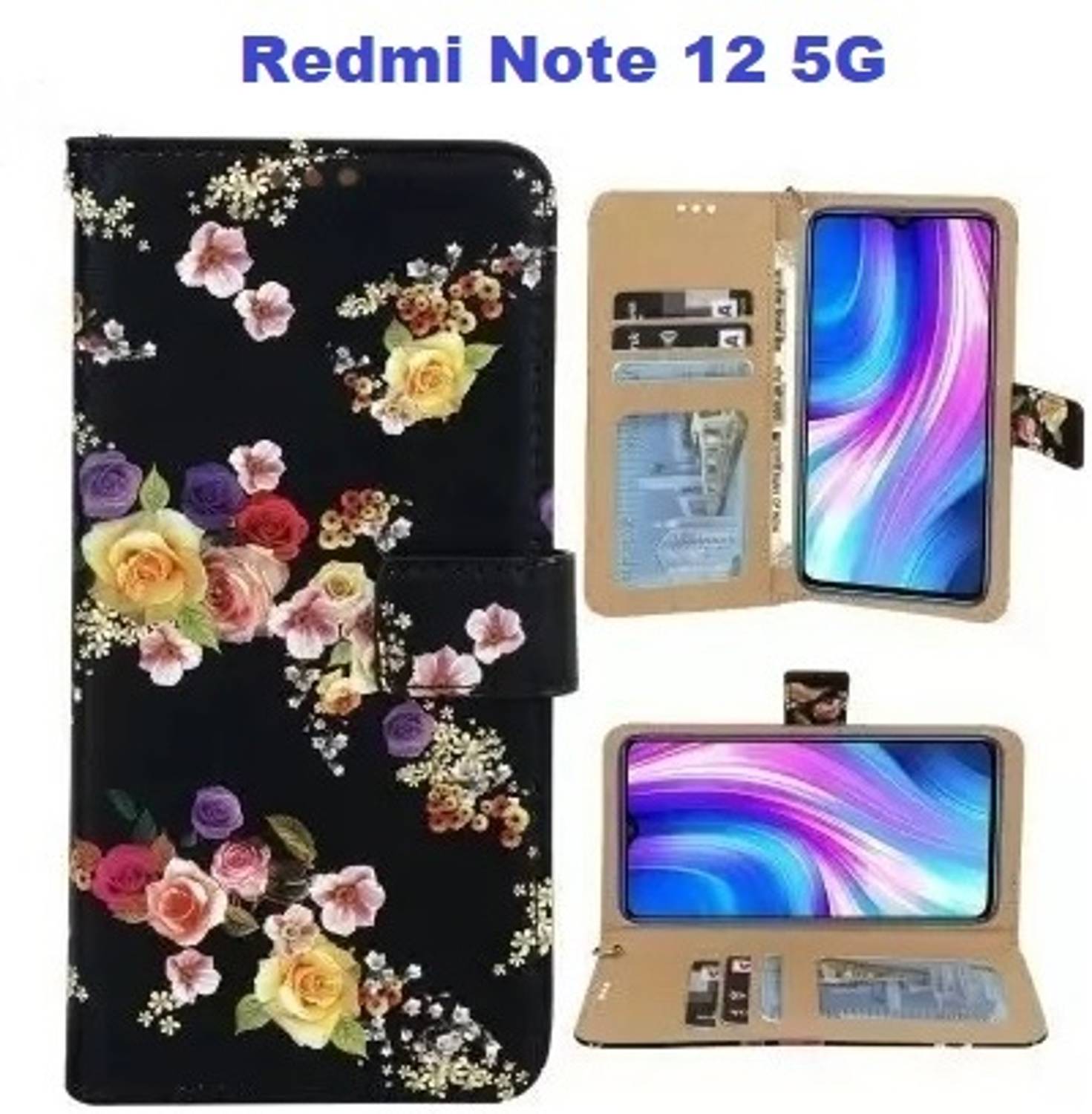 Aarov Flip Cover for Redmi Note 12 5G