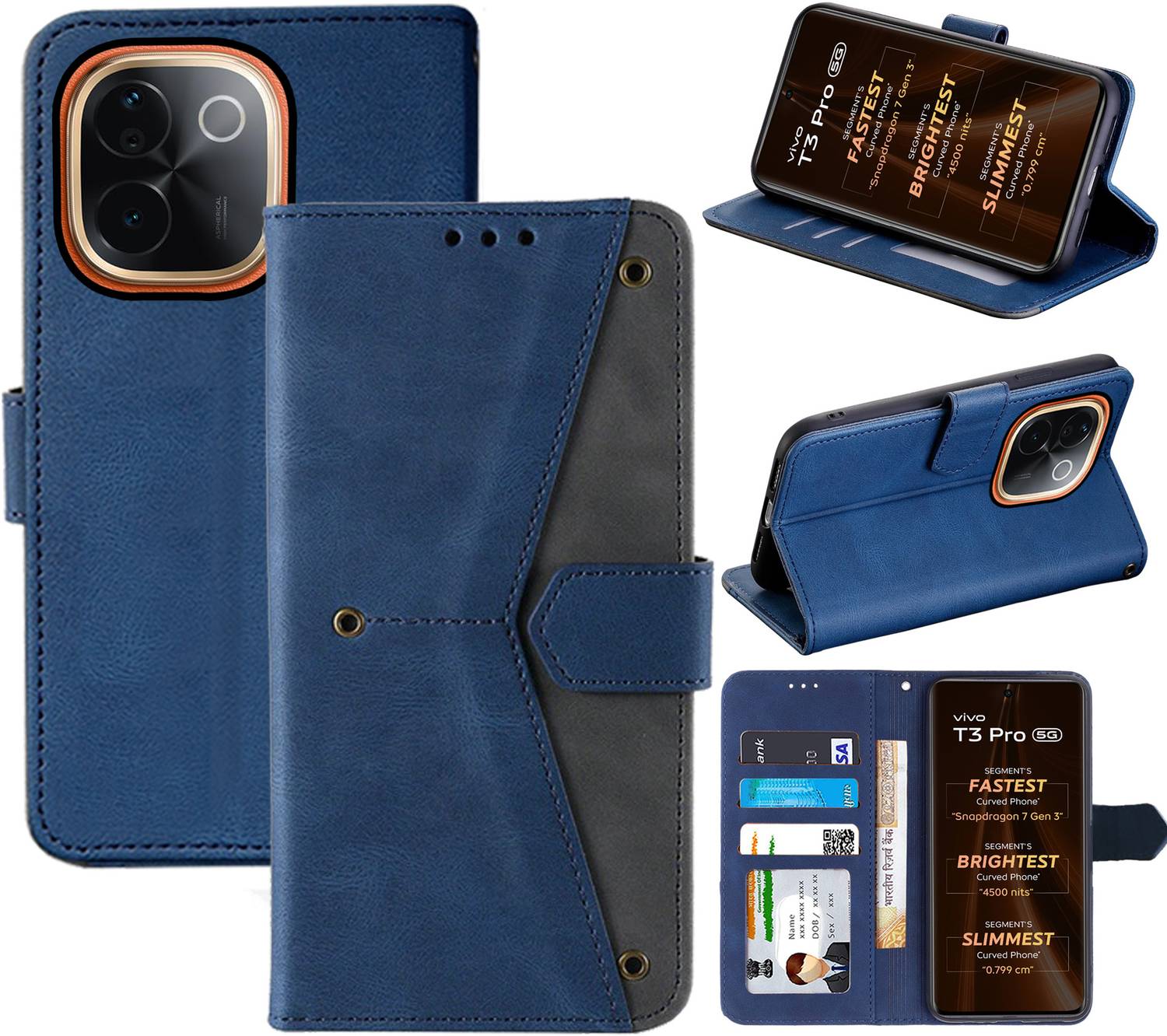 Autofocus Flip Cover for Vivo T3 Pro 5G