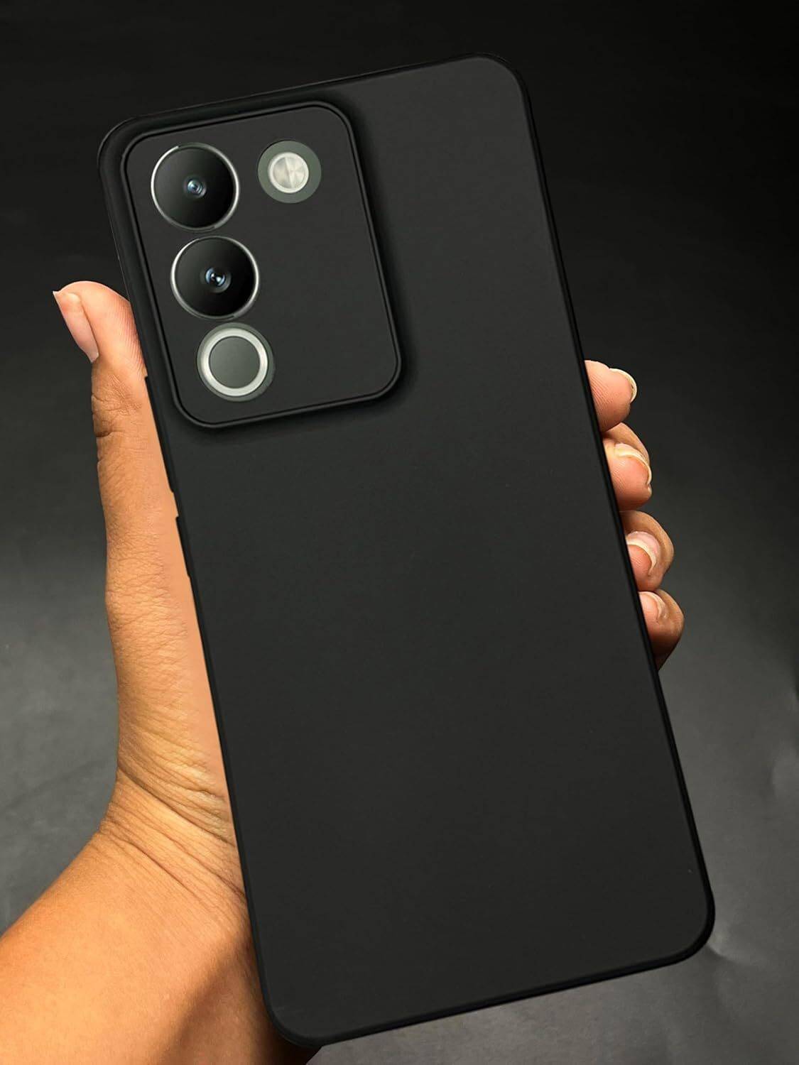 Khatudi Back Cover for Vivo Y200 5G Black - Image 3