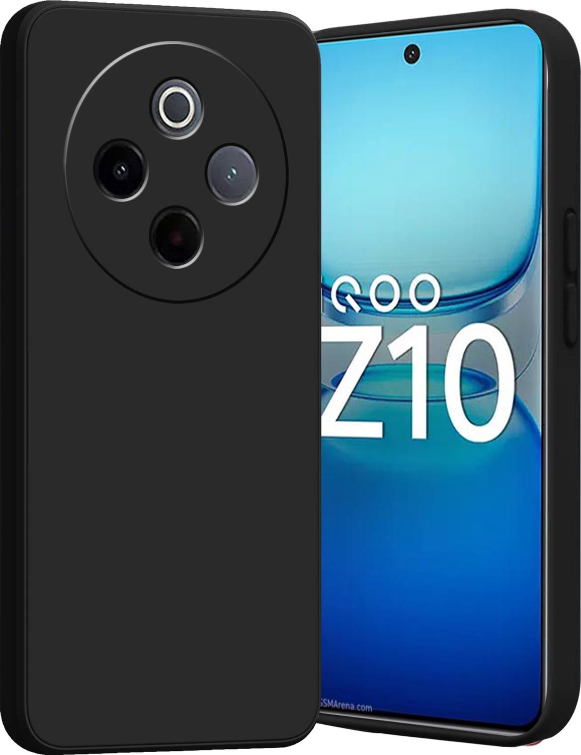 Ascensify Back Cover for iQoo Z10 5G Soft Silicone Shockproof, Flexible, Slim & Protective Case