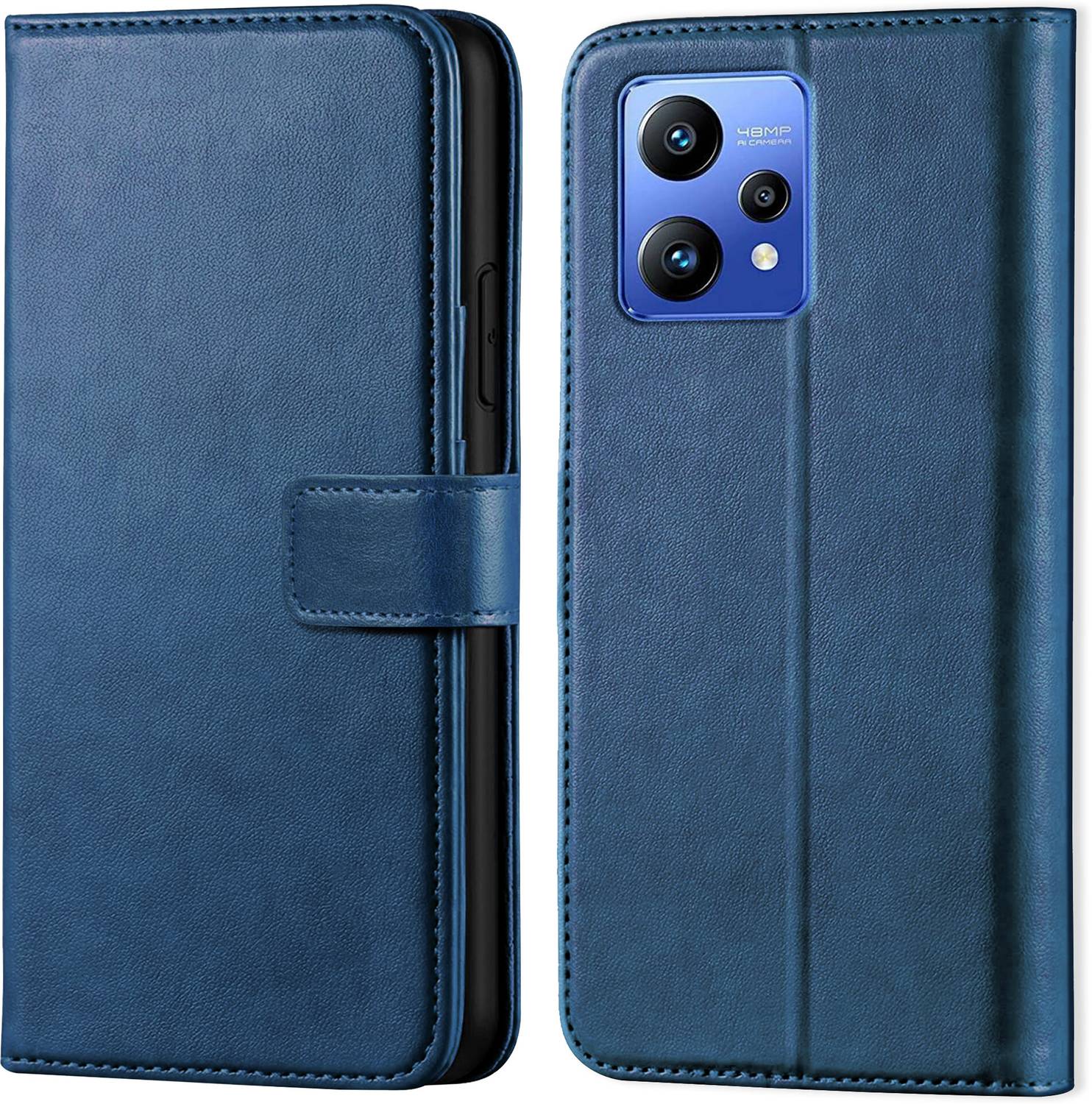 Ascensify Back Cover for Realme Narzo 50 Pro 5G Vintage Flip Wallet Back Case Cover [Artitifial Leather]