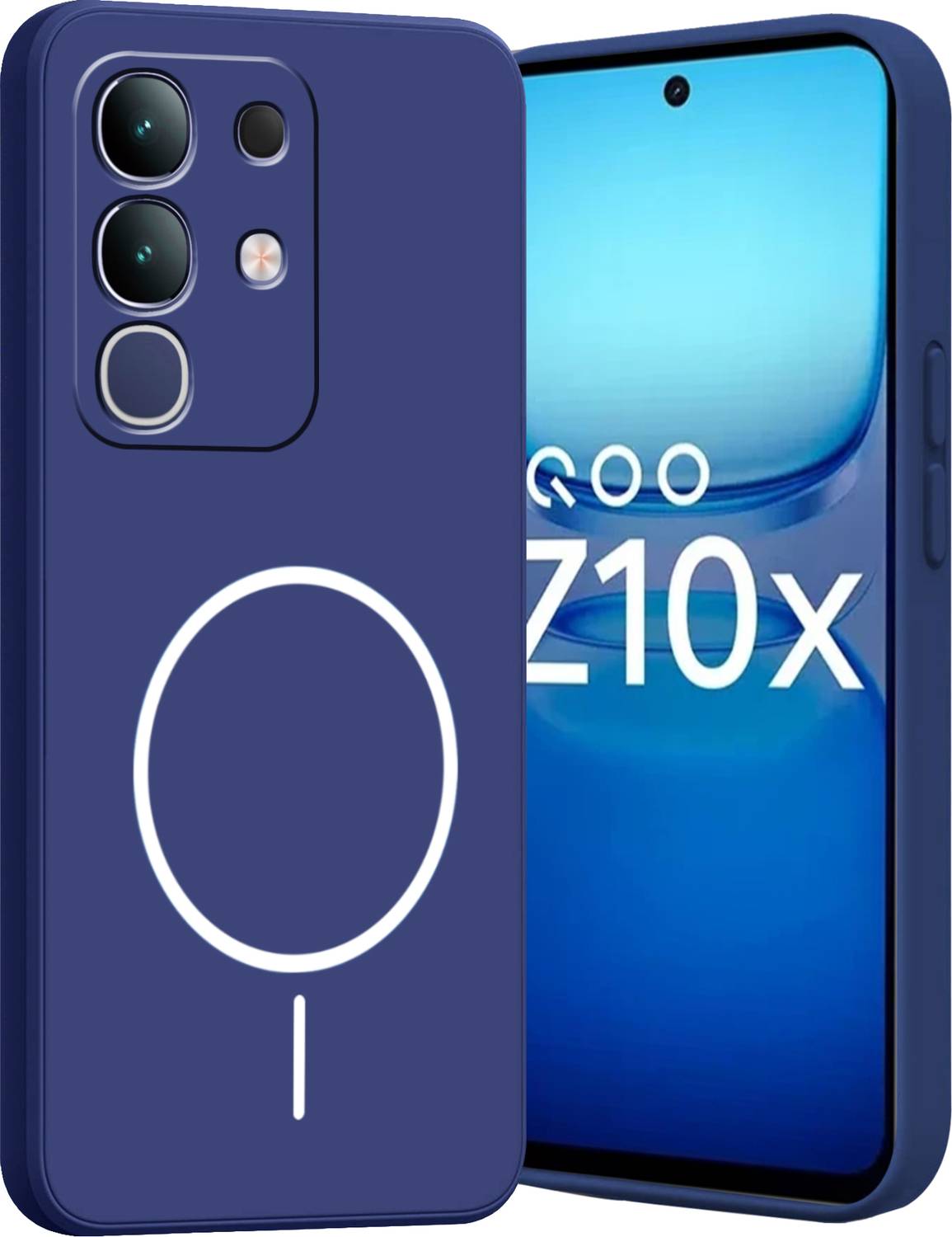 Ascensify Back Cover for iQoo Z10X Soft Silicone Shockproof, Flexible, Slim & Protective Case