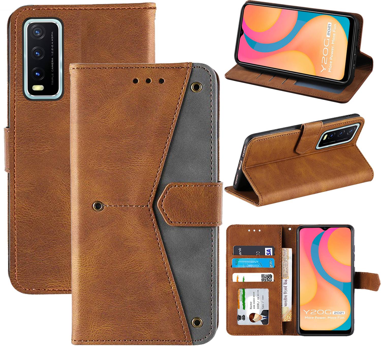 Autofocus Flip Cover for Vivo Y20G 2021