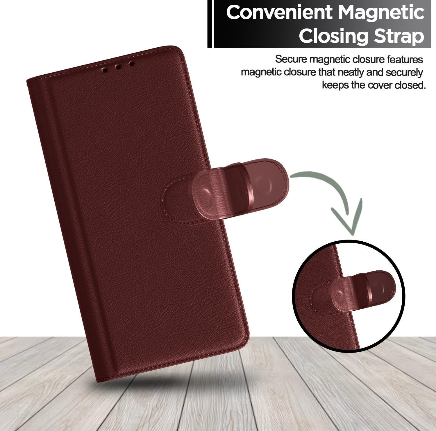 Image of ZORZO Flip Cover for Samsung Galaxy A17 | M17 | F17 5G|Shock Proof | Leather Finish|Card Pockets Wallet & Stand