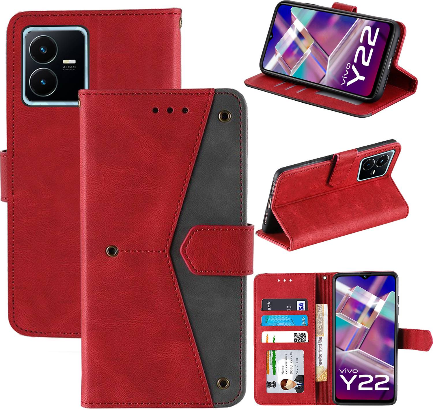 Autofocus Flip Cover for Vivo Y22