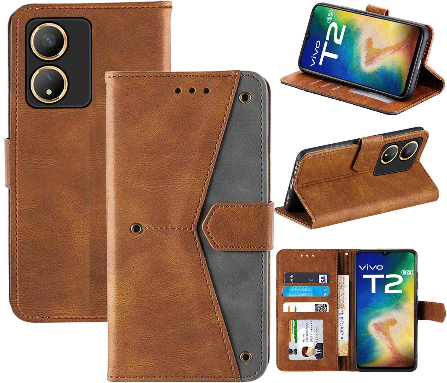 Autofocus Flip Cover for Vivo T2 5G