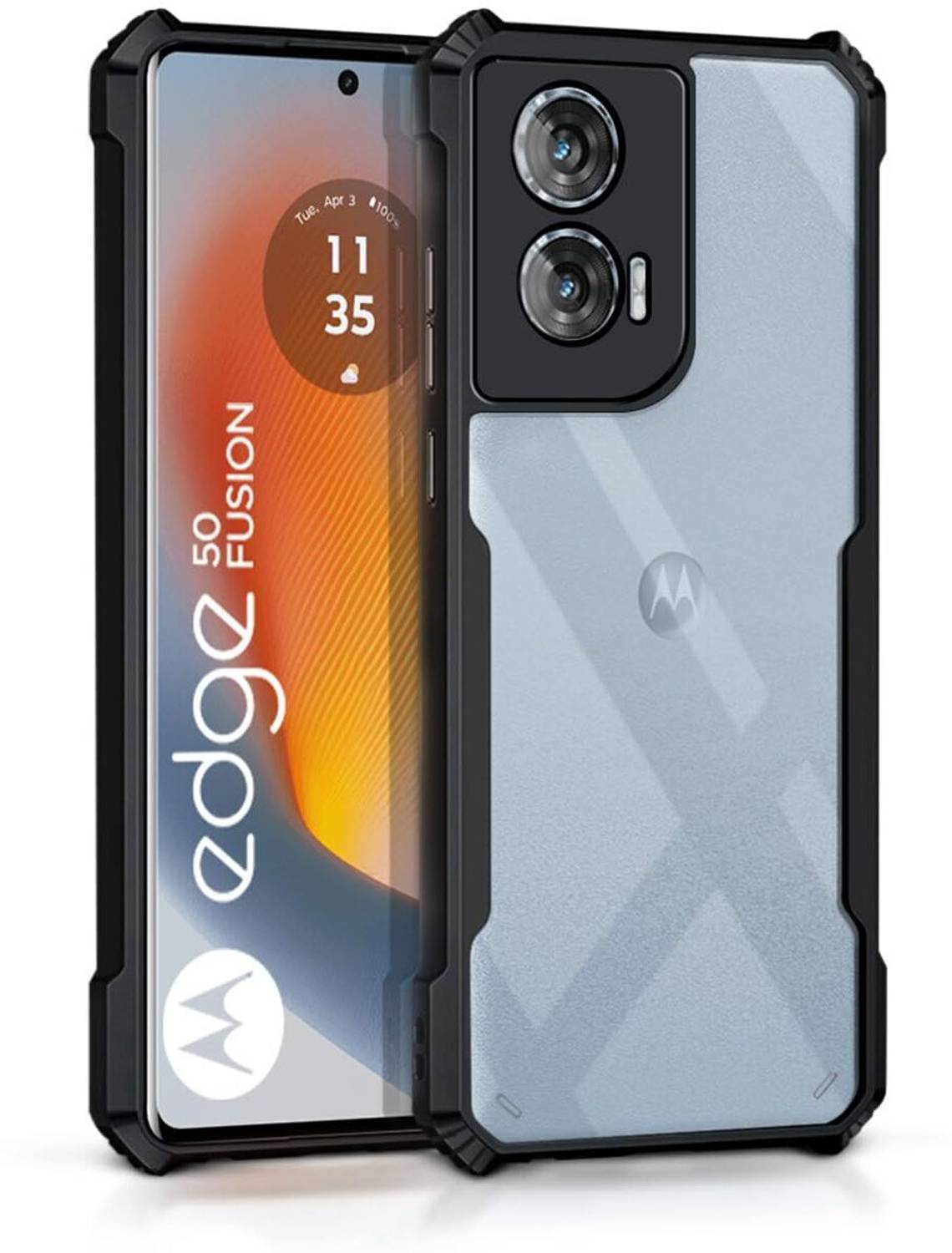 AFEKSO Back Cover for Motorola Edge 50 Fusion