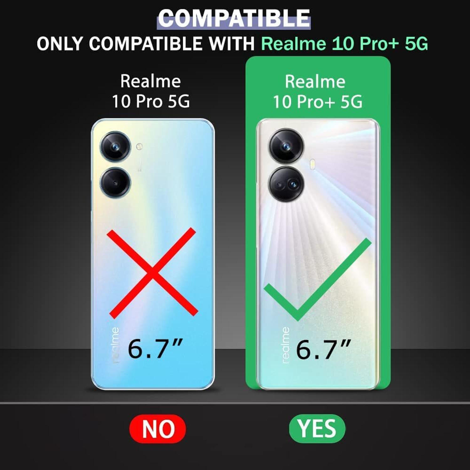 Image of Maxpro Back Cover for Realme 10 Pro Plus 5G
