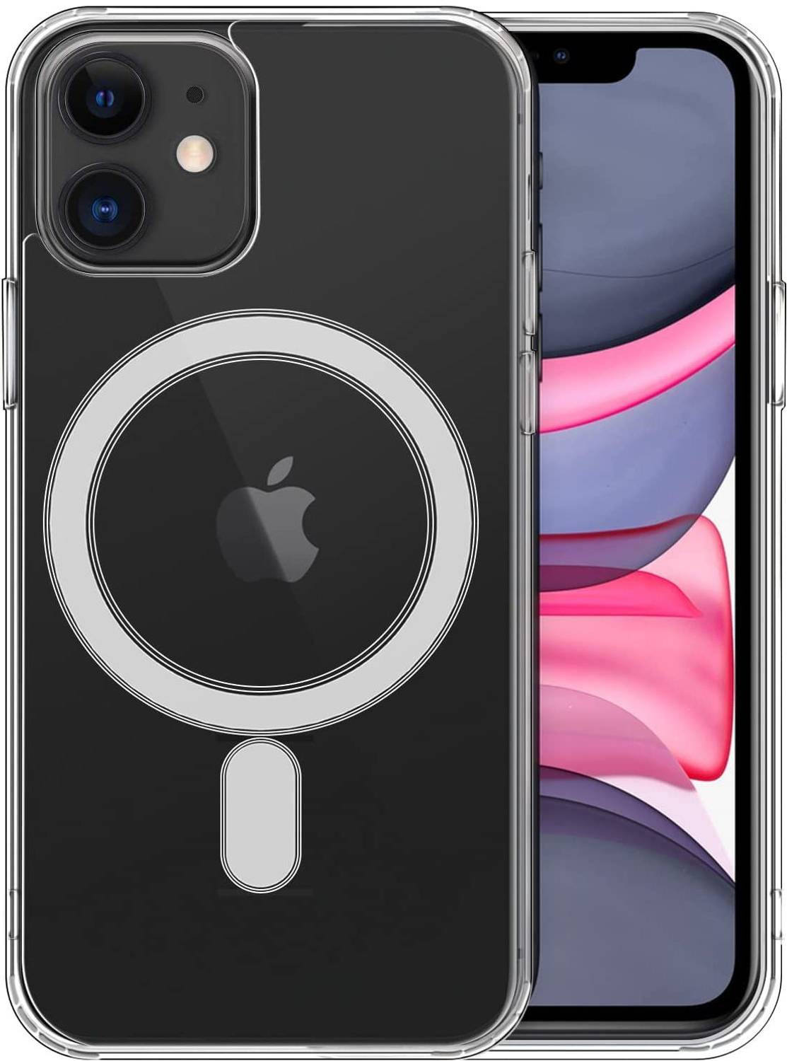 Amagav Back Cover for iPhone 11 Anti-Scratch Transparent Cover Support Magsafe Charger Cover for iPhone 11