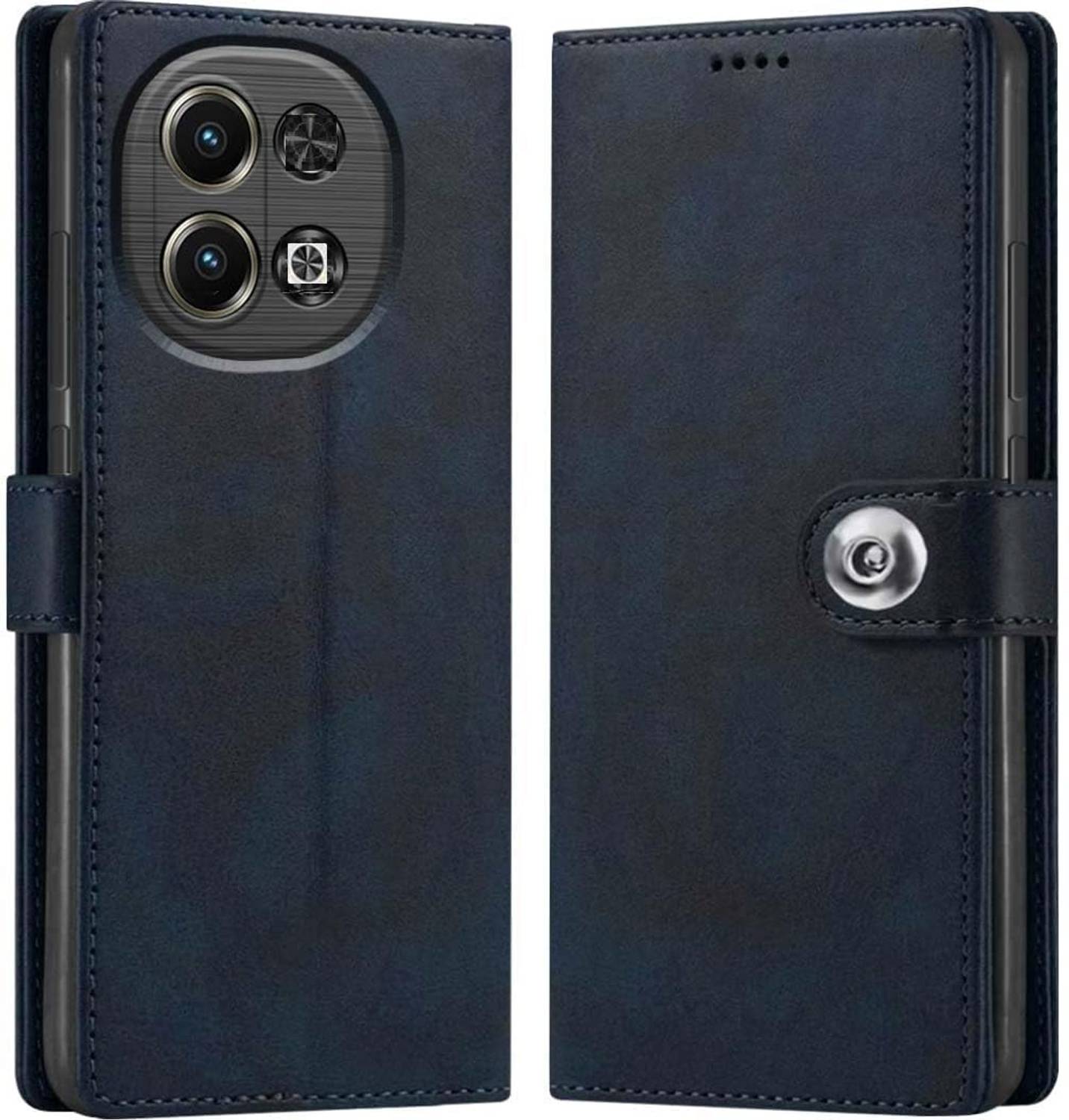 BINTAGE Flip Cover for Ai Nova 2 5G | Vegan Leather Finish | Magnetic | Wallet Case