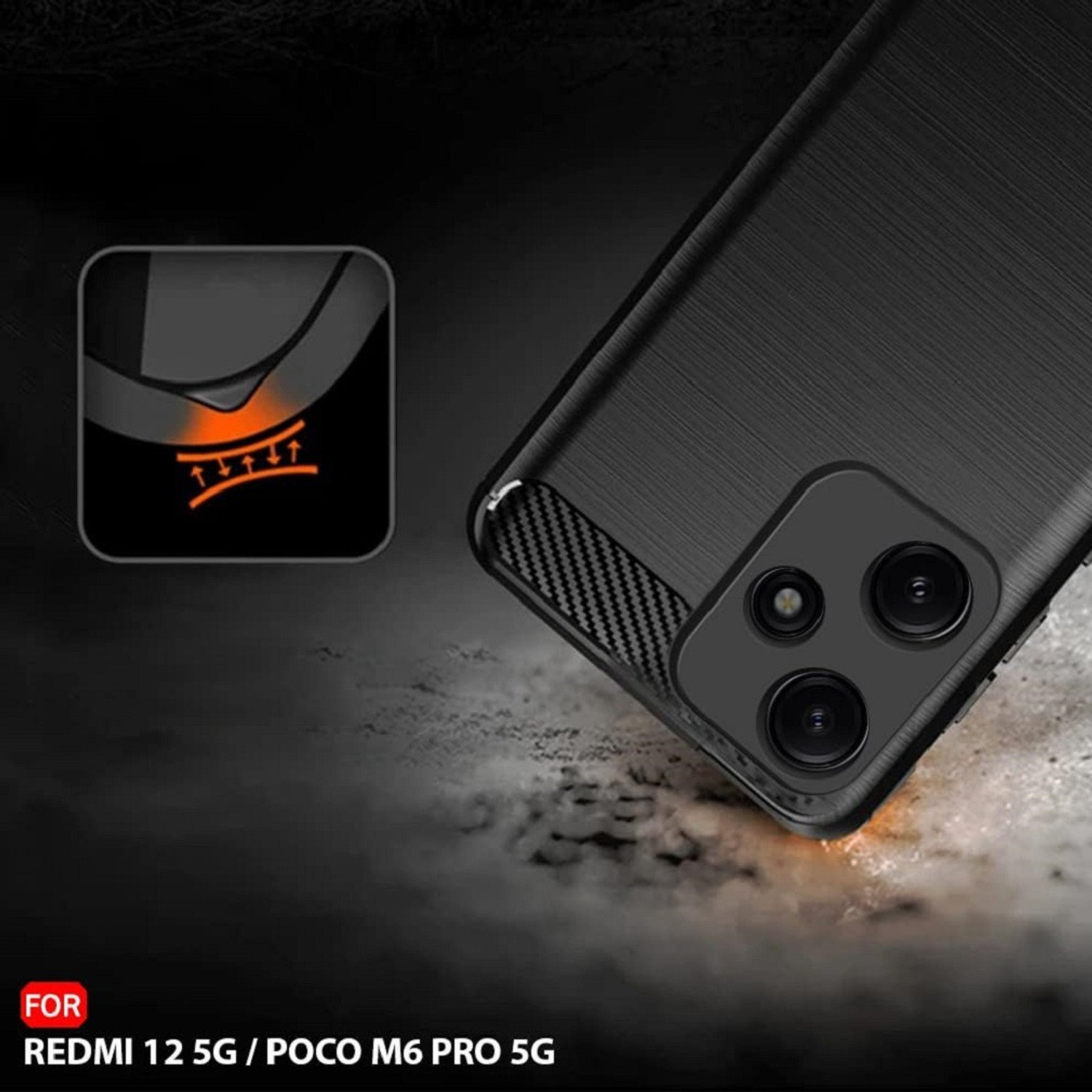 Image of Fastship Back Cover for Mi REDMI 12 4G