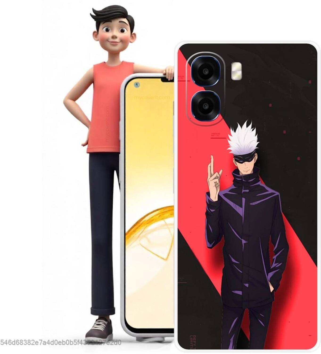 SATORU.O Zaplab Back Cover for OPPO A6X 5G,CPH2823, anime jujutsu kaisen