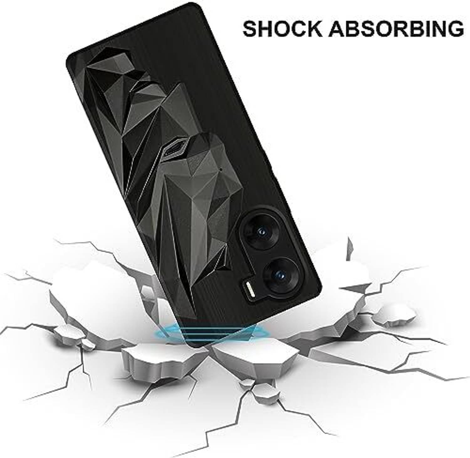 Toucch Back Cover for Vivo v29E Black - Image 2