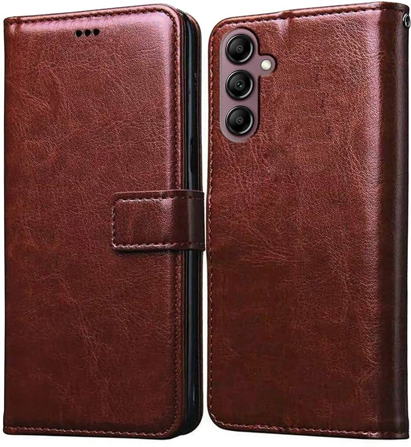 BINTAGE Flip Cover for Samsung Galaxy A17 5G | Vegan Leather Finish | Magnetic | Kickstand Wallet Case