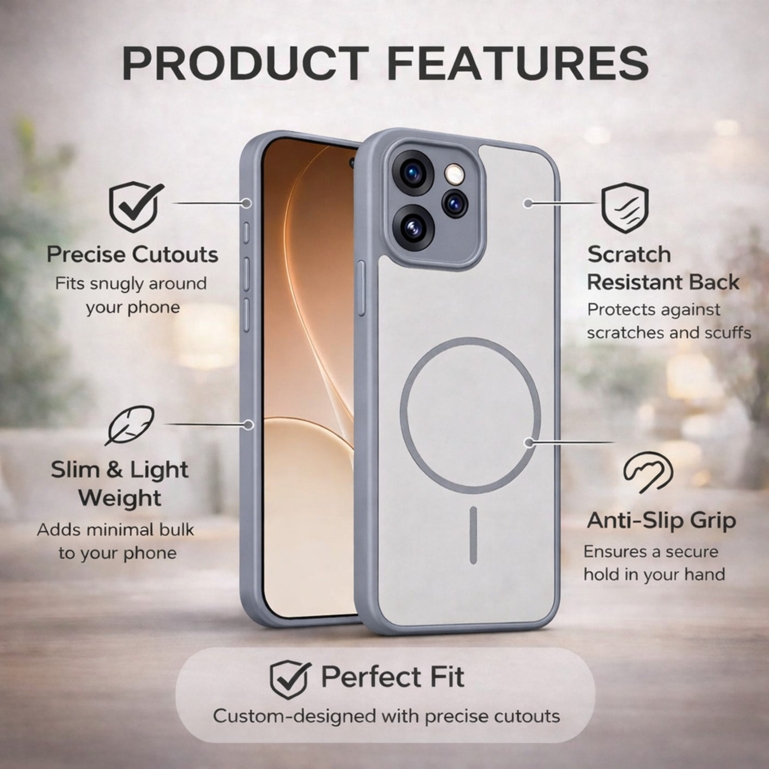 Image of Luxecase Back Cover for vivo T5x 5G
