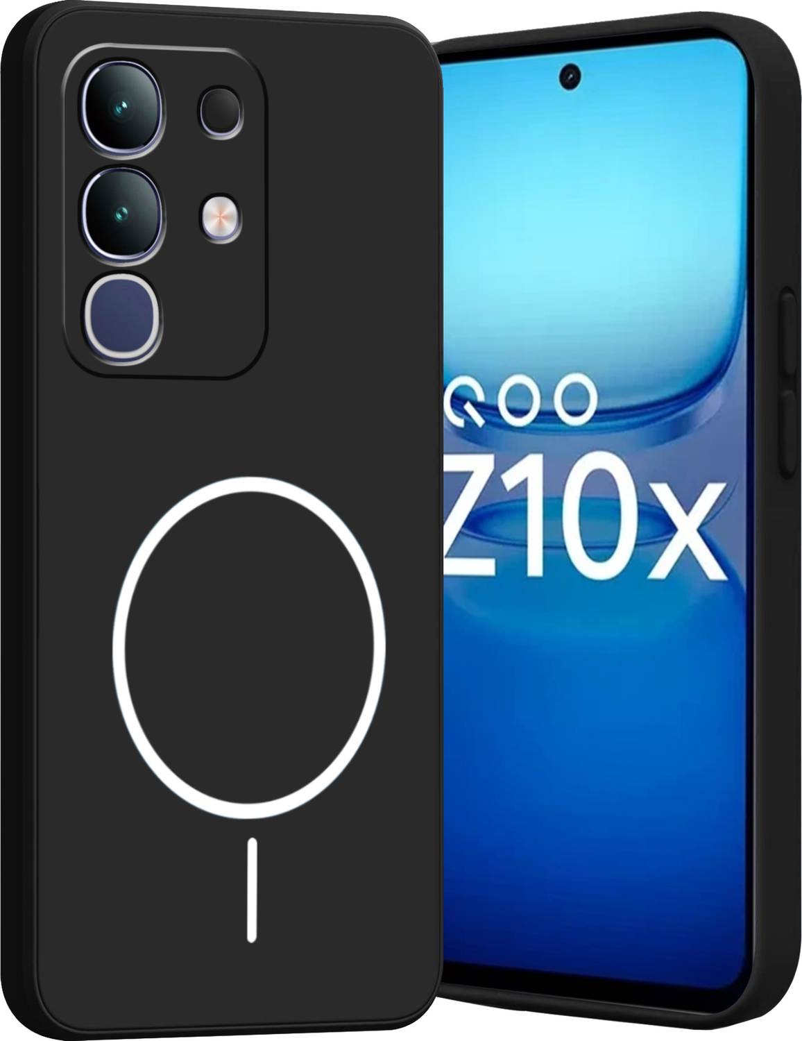 Ascensify Back Cover for iQoo Z10X Soft Silicone Shockproof, Flexible, Slim & Protective Case