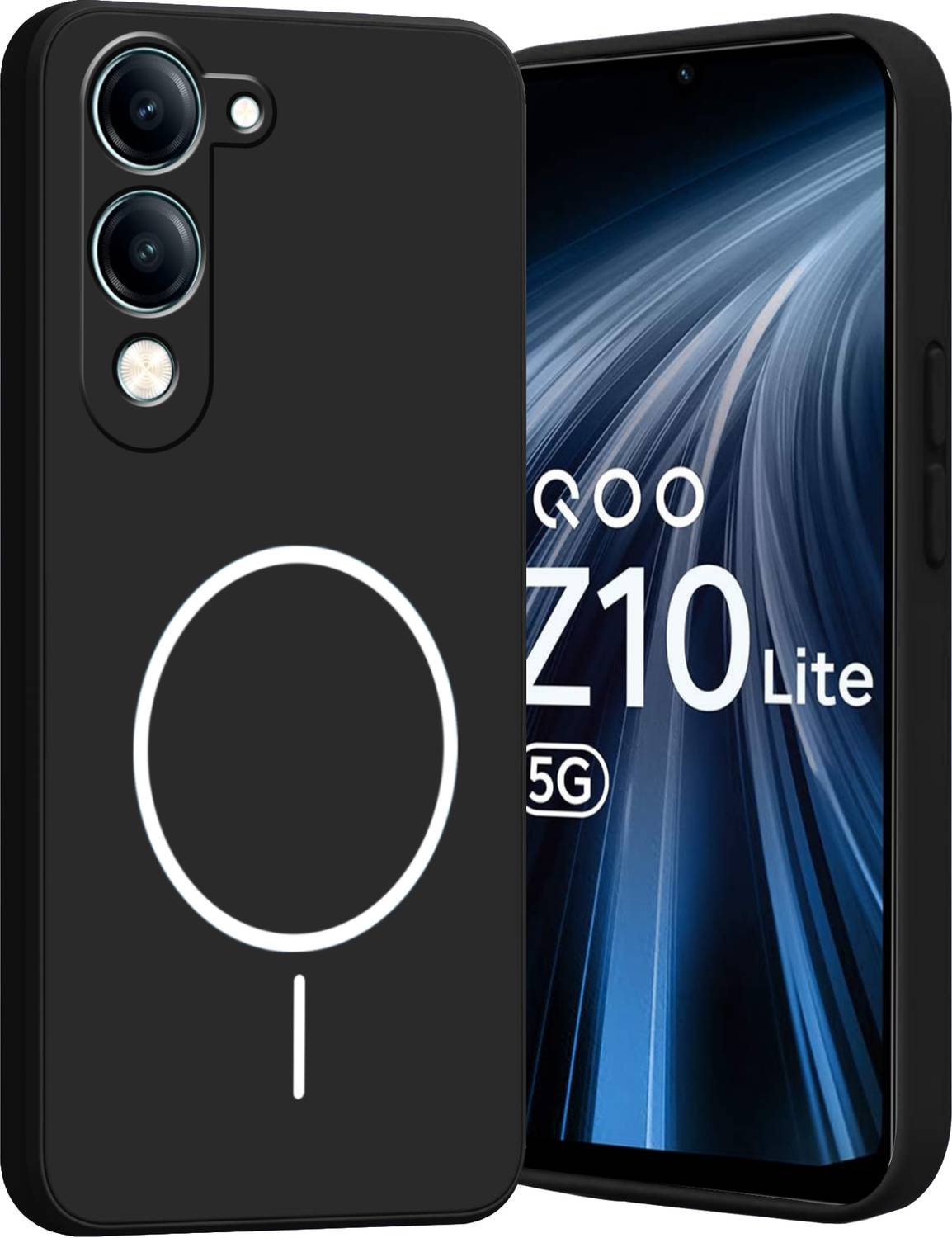 Ascensify Back Cover for iQoo Z10 Lite 5G Soft Silicone Shockproof, Flexible, Slim & Protective Case