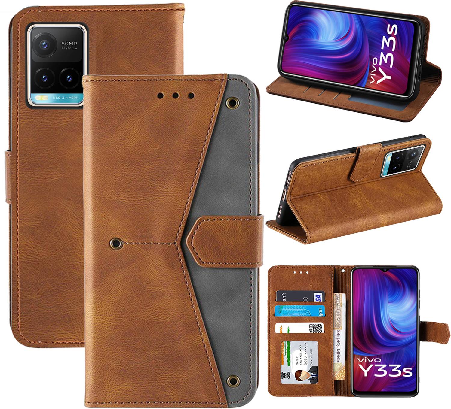 Autofocus Flip Cover for Vivo Y33s