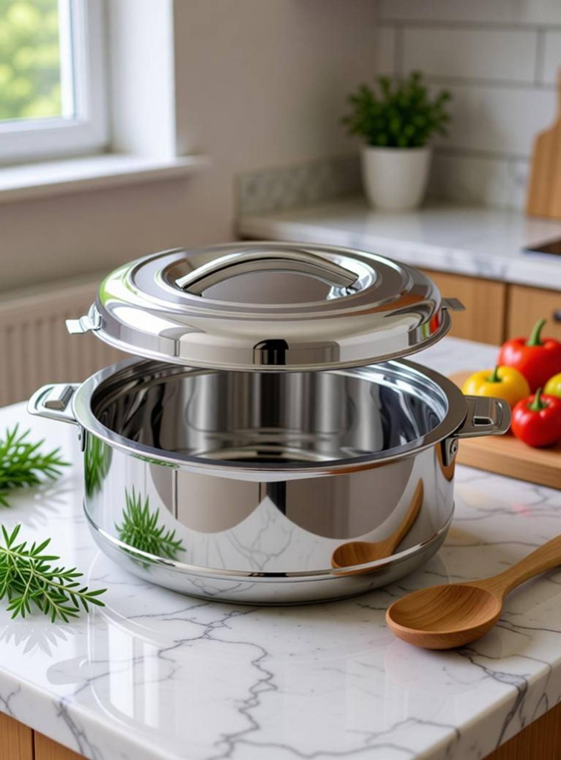 MITHALI Stainless Steel Casserole Hot Pot 1500ml @ ₹317